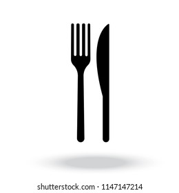 Vector icon fork with a knife