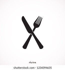 	
Vector icon fork with a knife