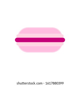 vector icon in the form of cakes called macarons