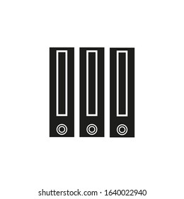 vector icon, in the form of file folders