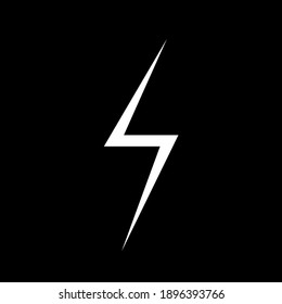 vector icon in the form of a lightning bolt. with a simple and meaningful design