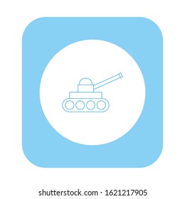 vector icon, in the form of military combat car