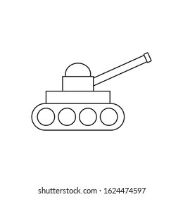 vector icon, in the form of military combat car