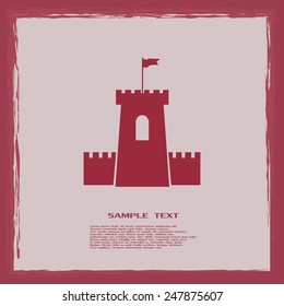 Vector icon fortress