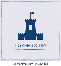 Vector icon fortress