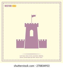 Vector icon fortress