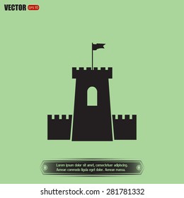 Vector icon fortress