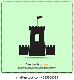 Vector icon fortress