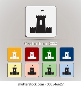 Vector icon fortress