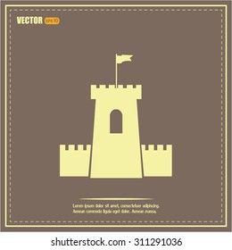 Vector icon fortress