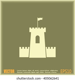 Vector icon fortress
