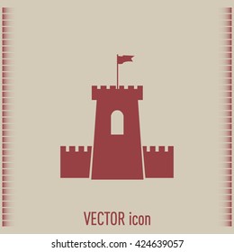 Vector icon fortress
