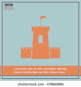 Vector icon fortress