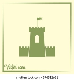 Vector icon fortress