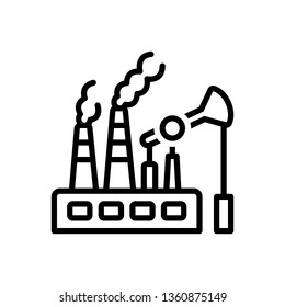 Vector icon for fossil  fuels