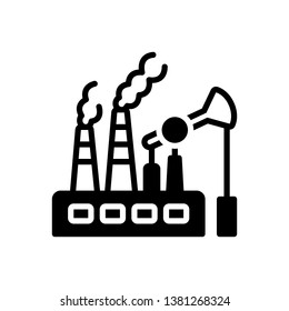 Vector icon for fossil fuels