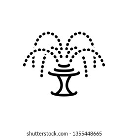 Vector icon for fountain