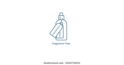 Ícone de vetor para produto livre de fragrância