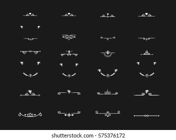 Vector icon of frame corners on black background