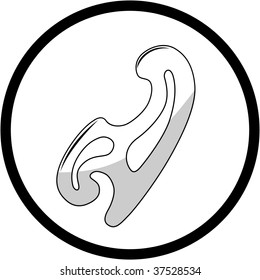 icono vector de la curva francesa