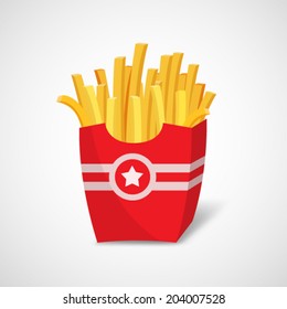 Vector icon French fries