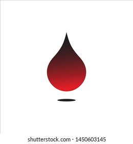 vector icon of fresh blood droplets icon