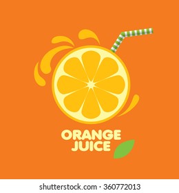 vector icon fresh juice from natural products