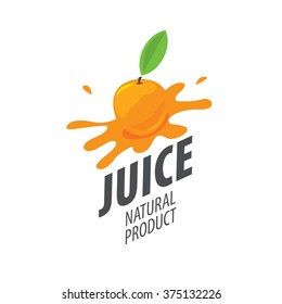 vector icon fresh juice from natural products