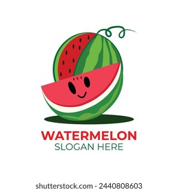 Vector icon fresh watermelon logo template
