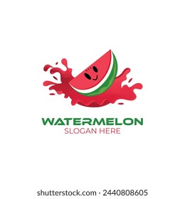 Vector icon fresh watermelon logo template