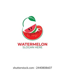 Vector icon fresh watermelon logo template