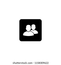 vector icon friends on isolated white background