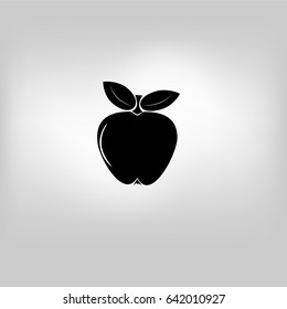 vector icon fruit apple illustration on background