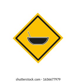 vector icon of fruit punch in punch bowl