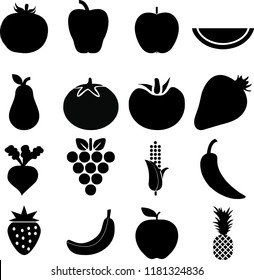 Vector icon fruit for web