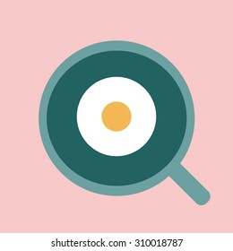 Vector icon frying pan