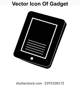 Vector Icon of Gadget Electronic Device Portable Technology