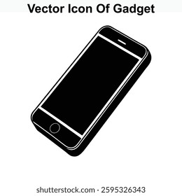 Vector Icon of Gadget Smartphone Mobile Phone Device Technology Digital Communication Portable Electronic Item