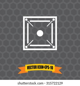 Vector Icon of  Game on Dark Gray Background. Eps.10.