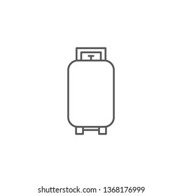 Vector icon gas cylinder for cooking isolated on white background