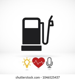 Vector icon gas station 10 EPS