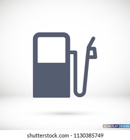 Vector icon gas station 10 EPS