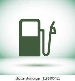 Vector icon gas station 10 EPS
