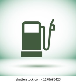 Vector icon gas station 10 EPS