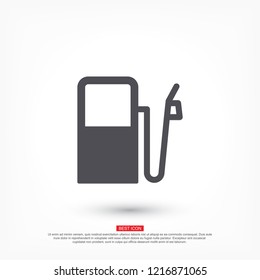 Vector icon gas station 10 EPS
