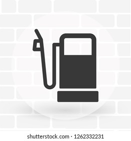 Vector icon gas station 10 EPS