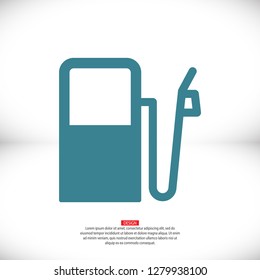 Vector icon gas station 10 EPS