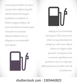 Vector icon gas station 10 EPS
