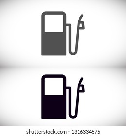Vector icon gas station 10 EPS