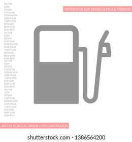 Vector icon gas station 10 EPS . Lorem Ipsum Illustration design